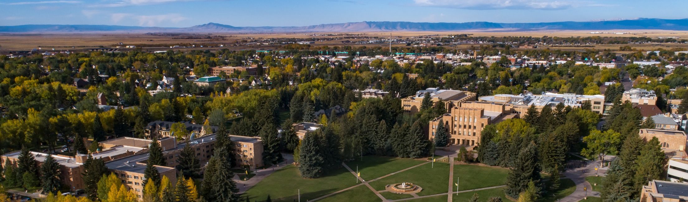 An aerial view of the UW campus