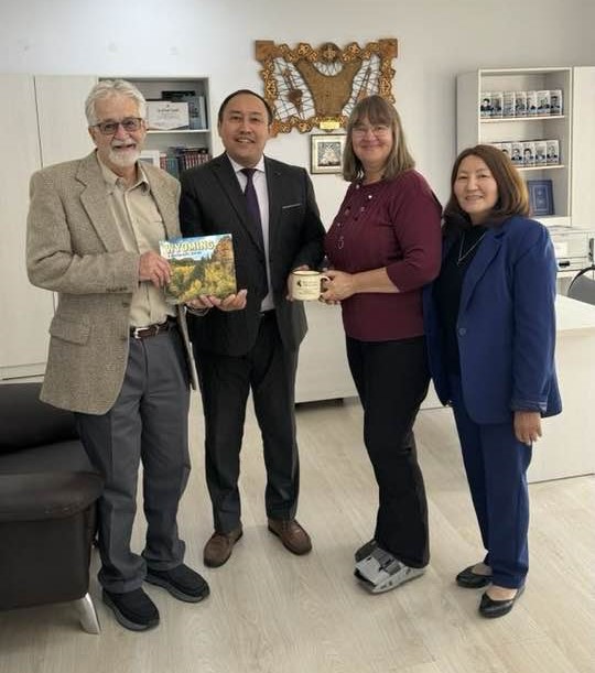 Communications faculty travel to kazakh university
