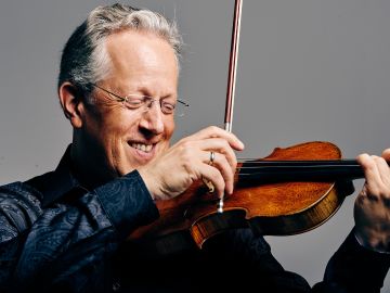 John Fadial playing the violin