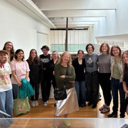 Visual Arts students during their study abroad trip