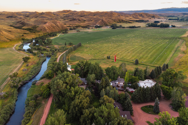 Drone view of Neltje Center