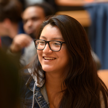 Student smiling