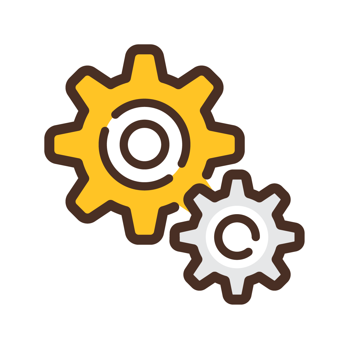 Two Gears interlocked