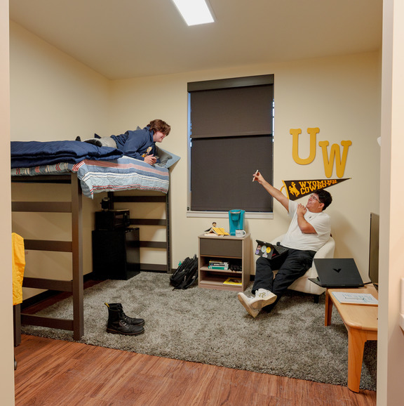 Students Hanging Out in the Dorms