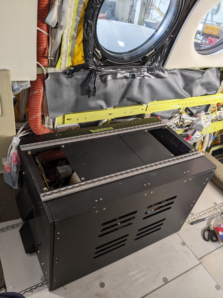 The King Air's air conditioner assembly