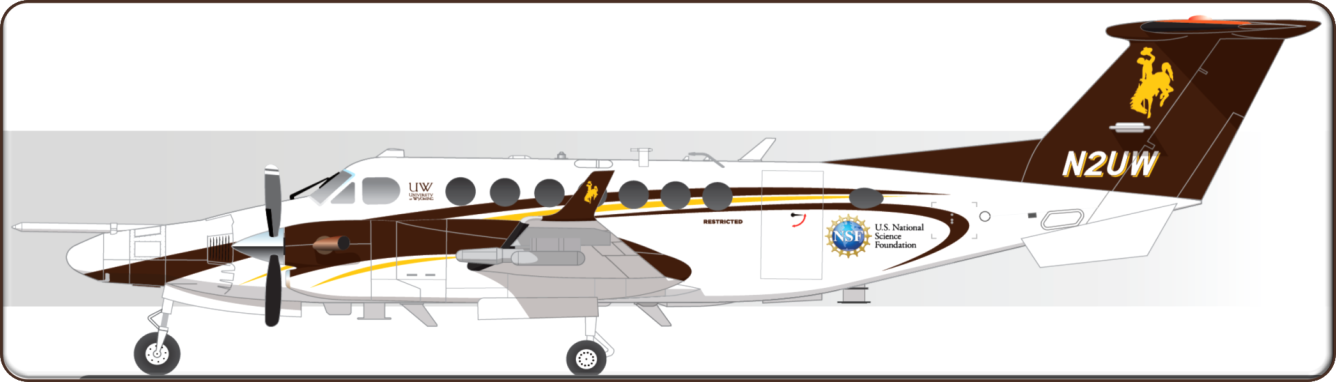 Side view of the finalized paint scheme for the new King Air