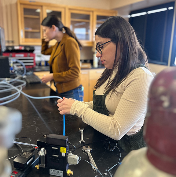 Students in a lab