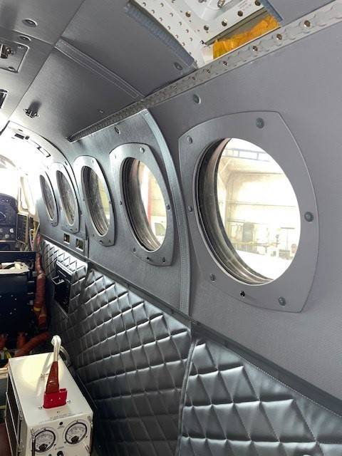 Right-hand view of interior research configuration