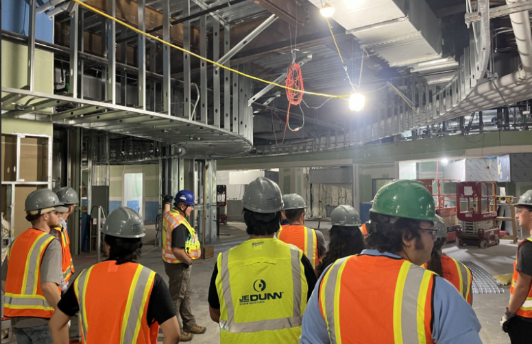 view of the dining rooms during active construction