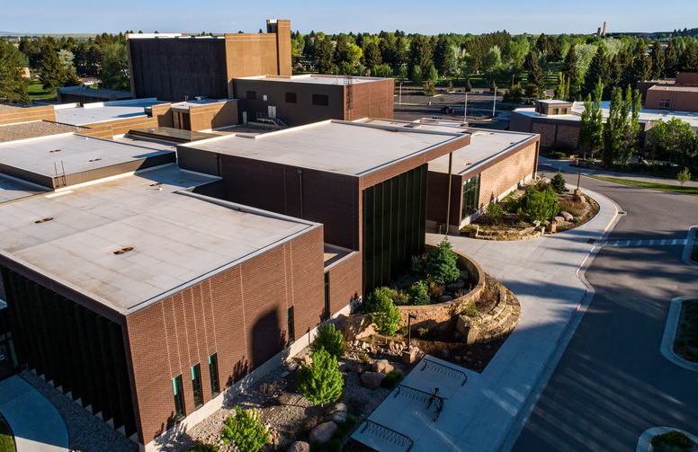 Exterior of the Buchanan Center the houses the Encore Cafe