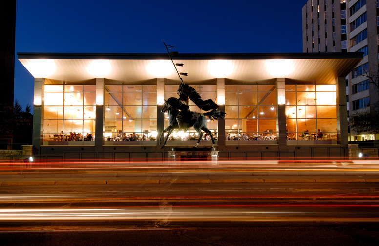Exterior road view of Washakie Dining Center