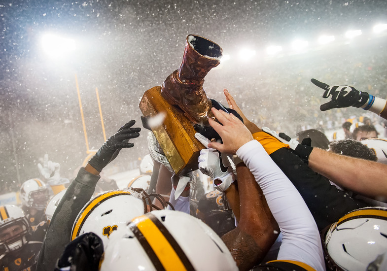 the golden boot in the snow