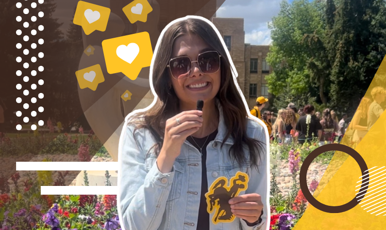 Makena filming for UW social media