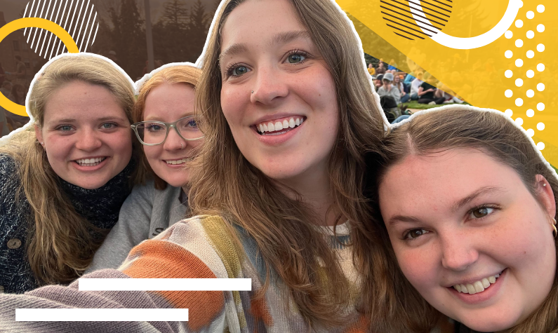 Monica and her friends at UW