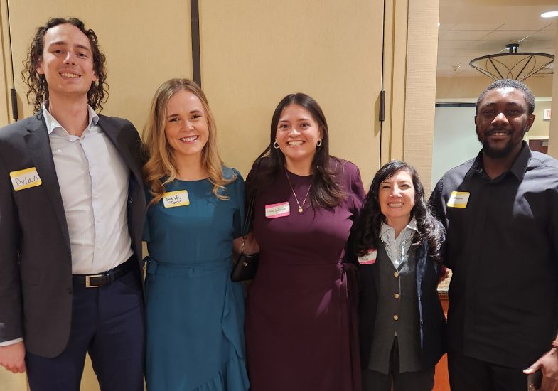 group photo of the Graduate student council attendees.