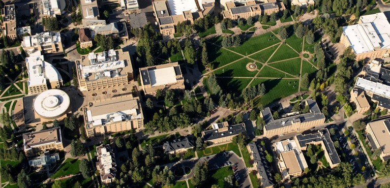 Aerial view of UW Campus