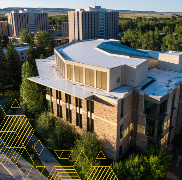 Arial view of the college