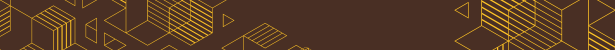 Decorative border with hexagonal icons.