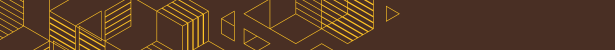 Decorative border with hexagonal icons.