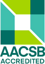 aacsb accredited logo - vertical