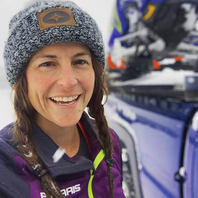 Mandy Fabel in winter hat