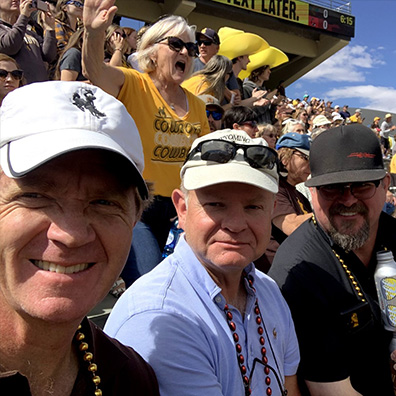 Even at Wyoming football game