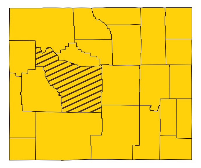 Map showing Fremont County