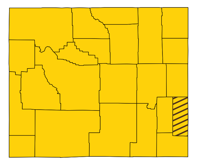 Map showing Goshen County