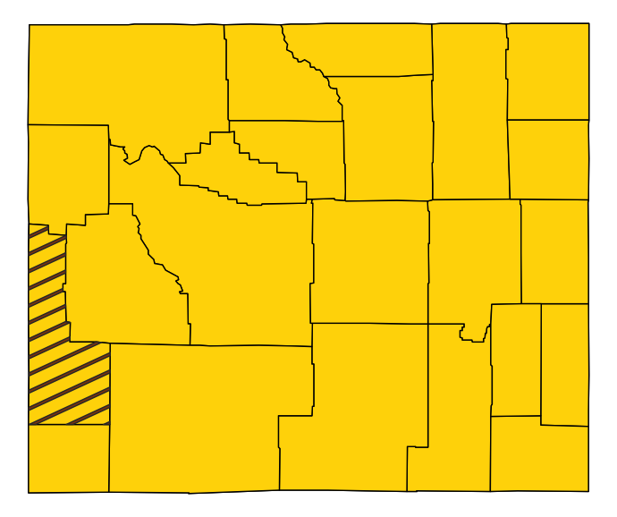 Map showing Lincoln County