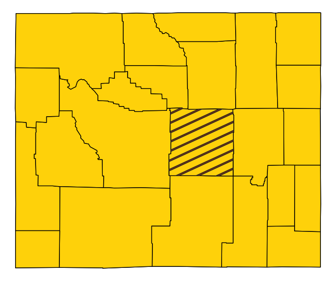 Map showing Natrona County