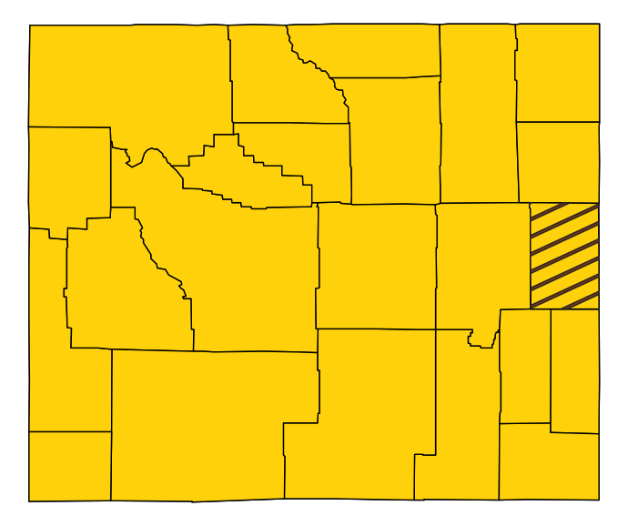 Map showing Niobrara County