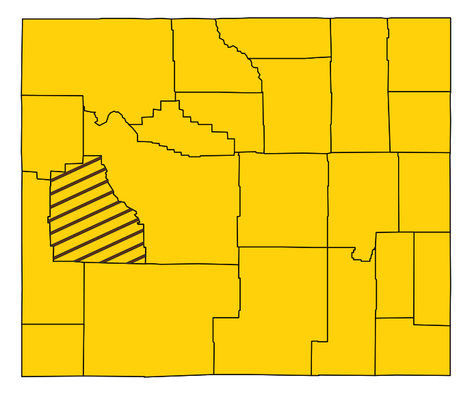 Map showing Sublette County