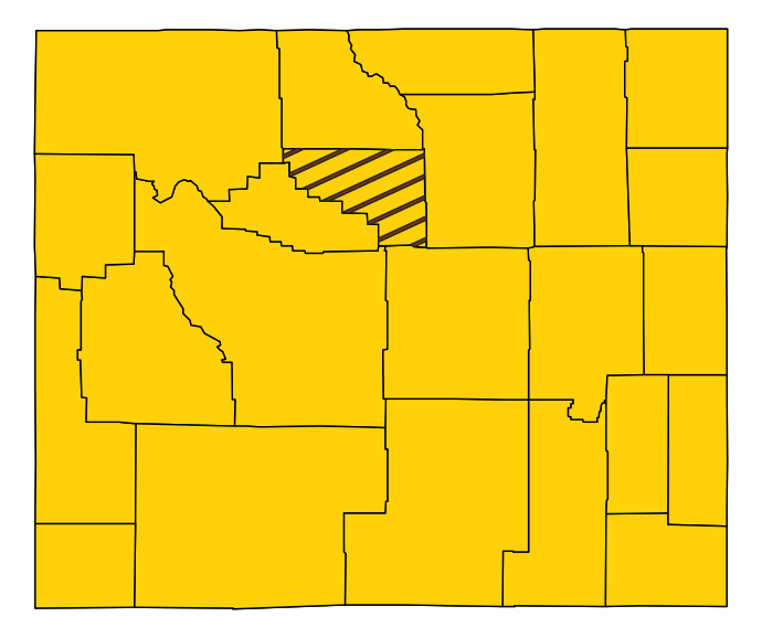 Map showing Washakie County