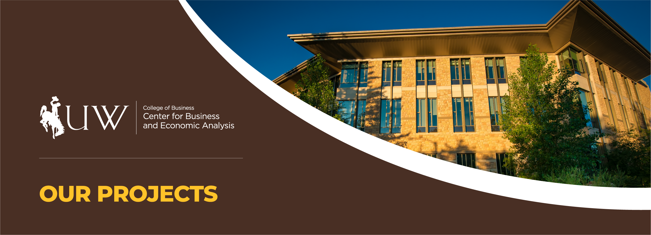 Center for Business and Economic Analysis with picture of the College of Business building