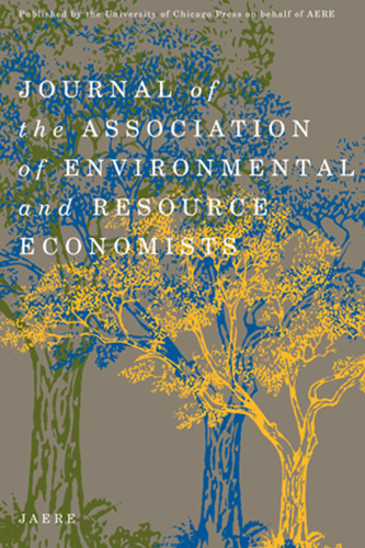 Journal of the Association of Environmental and Resource Economists Cover