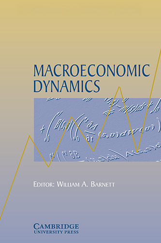 Macroeconomic Dynamics Journal Cover