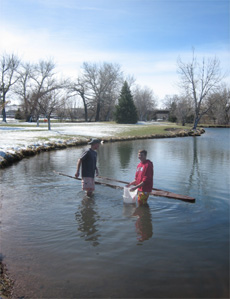 Swamp test, the canoe floated SGcanoe<H2O