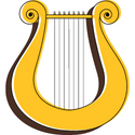 Lyre cartoon