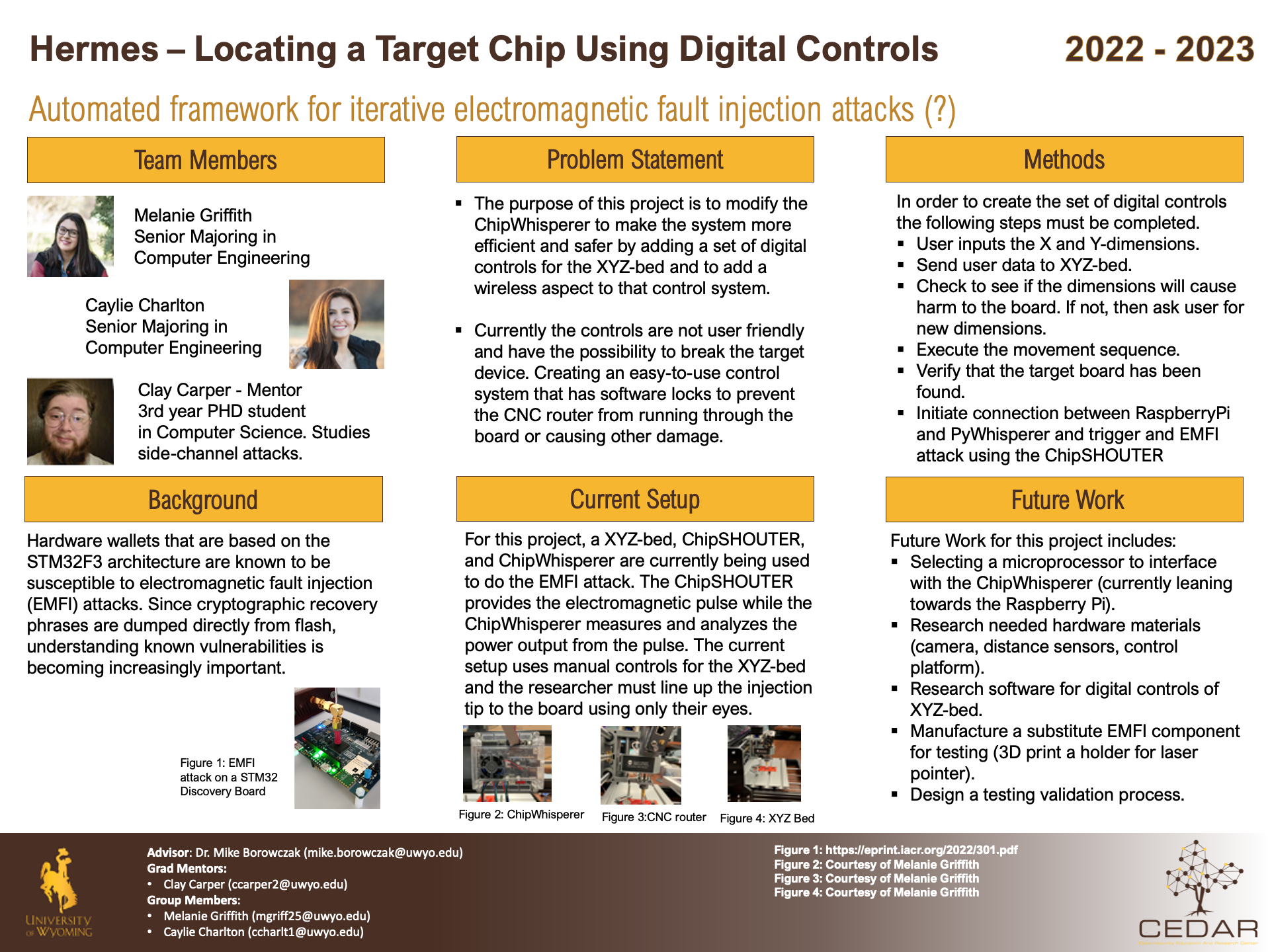  Poster for Hermes - Locating a Target Chip Using Digital Controls