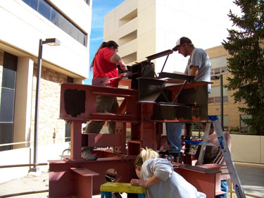students working on connection tree
