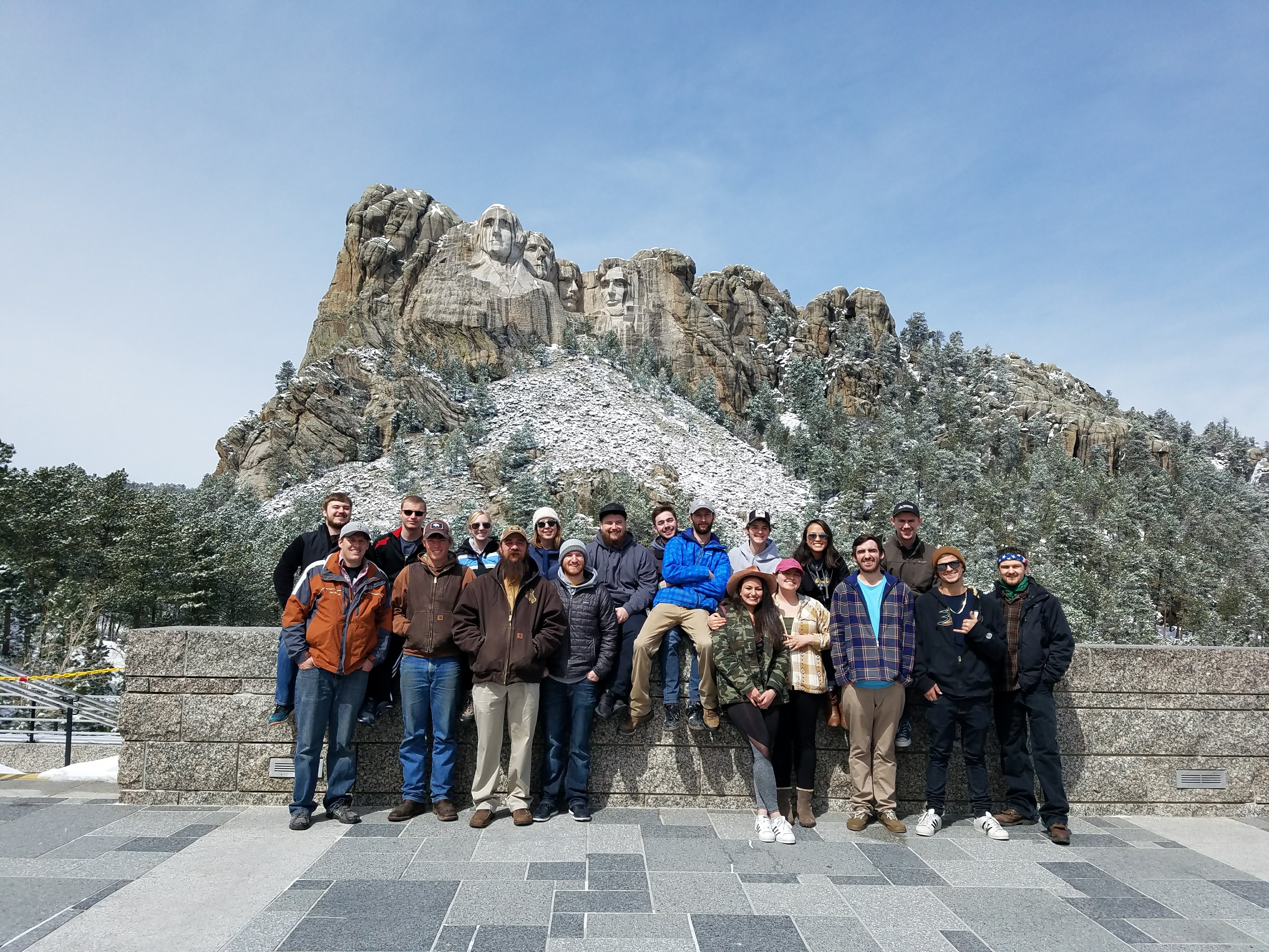 students at mt. rushmore