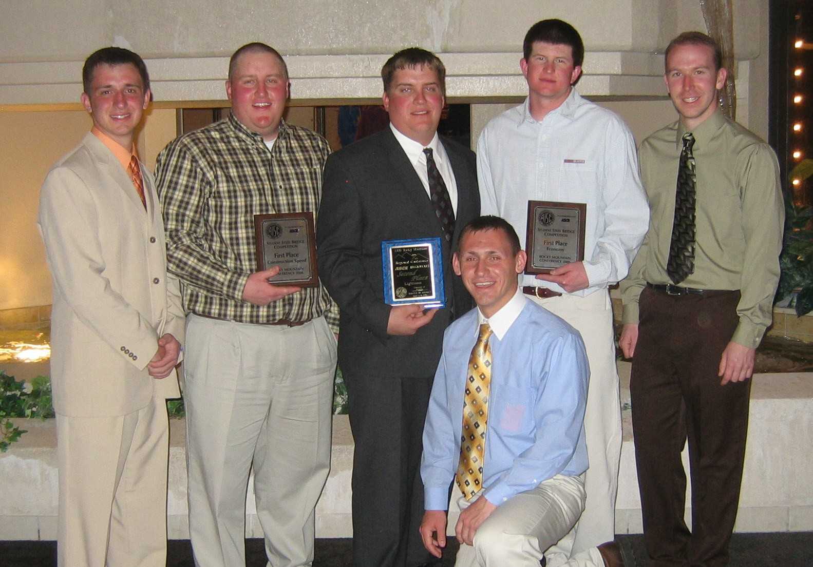Bridge Team with awards