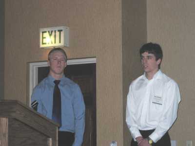 students giving presentation