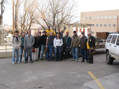 L -> R: Tim Palik, Becki Arneson, Ty Coukup, Joe Johnston, Jim Staebler Daniel Ross Thad Hunter, Richard Price, Kerri Puckett, Ben Nemec Aaron Crego, Paul Cox, Chris Potter, and Dr. Edgar 