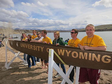 The concrete canoe team