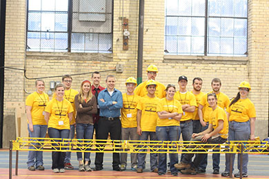 Faculty and students at regionals