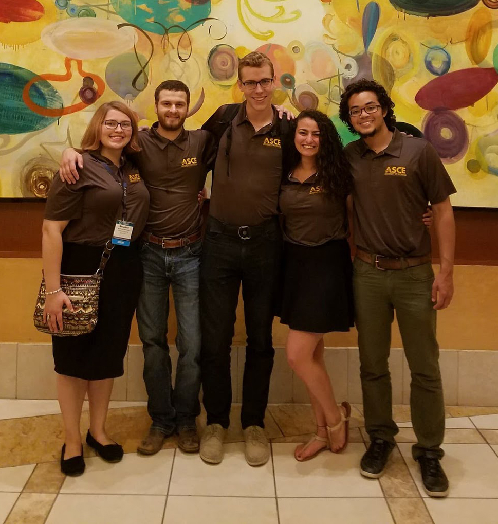 ASCE team posing at regionals