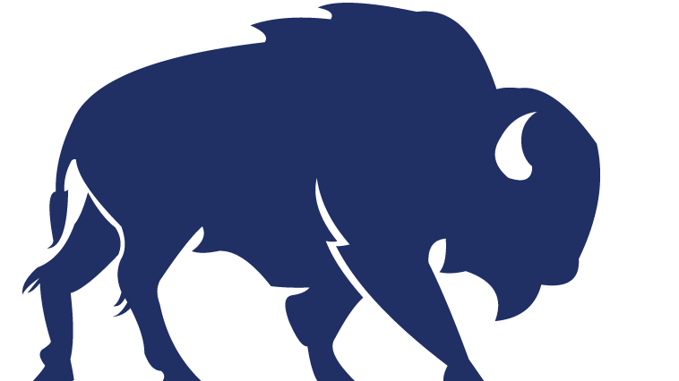WCSTA logo blue bison clipart
