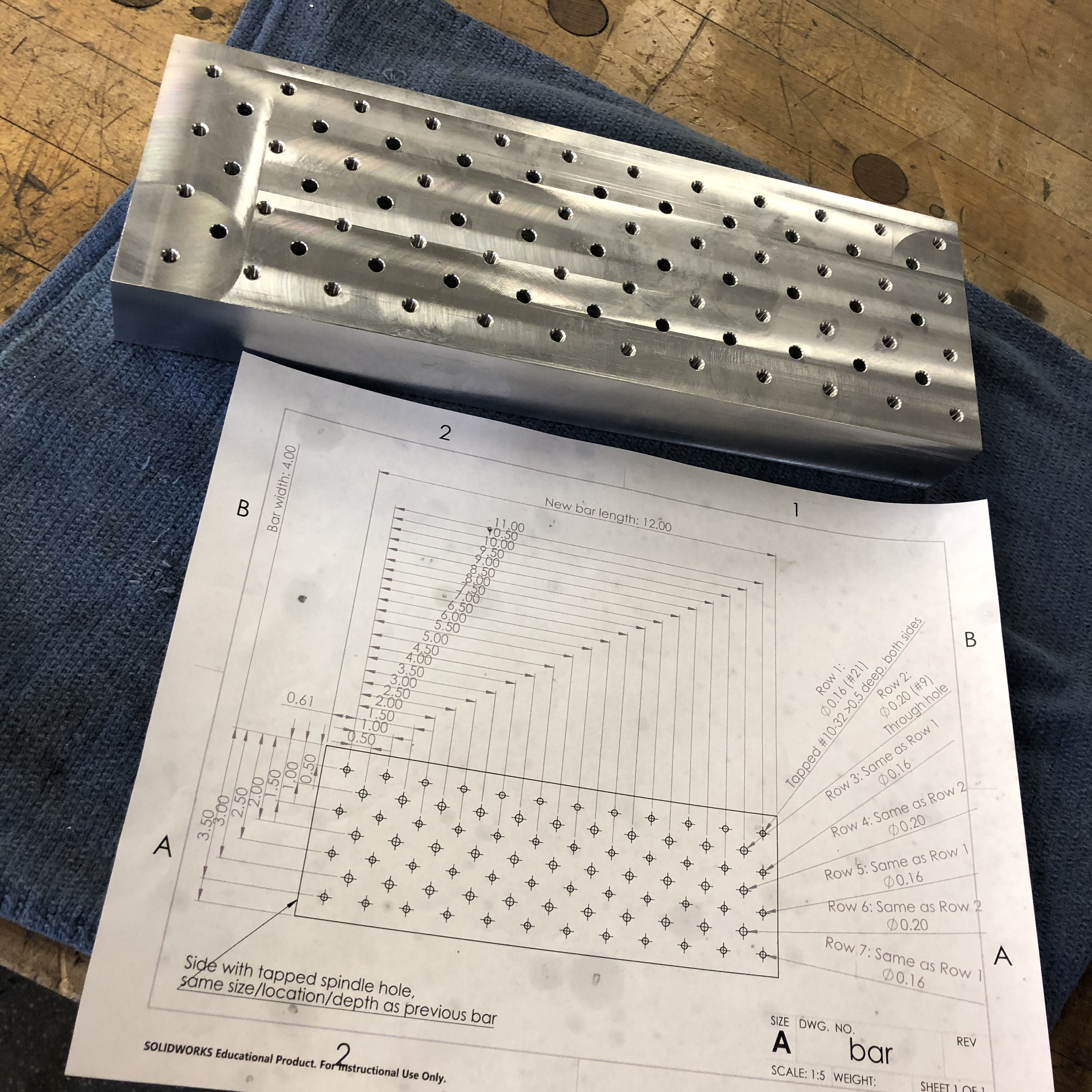 Machining mount adapter plate-for 5-axis mini mill