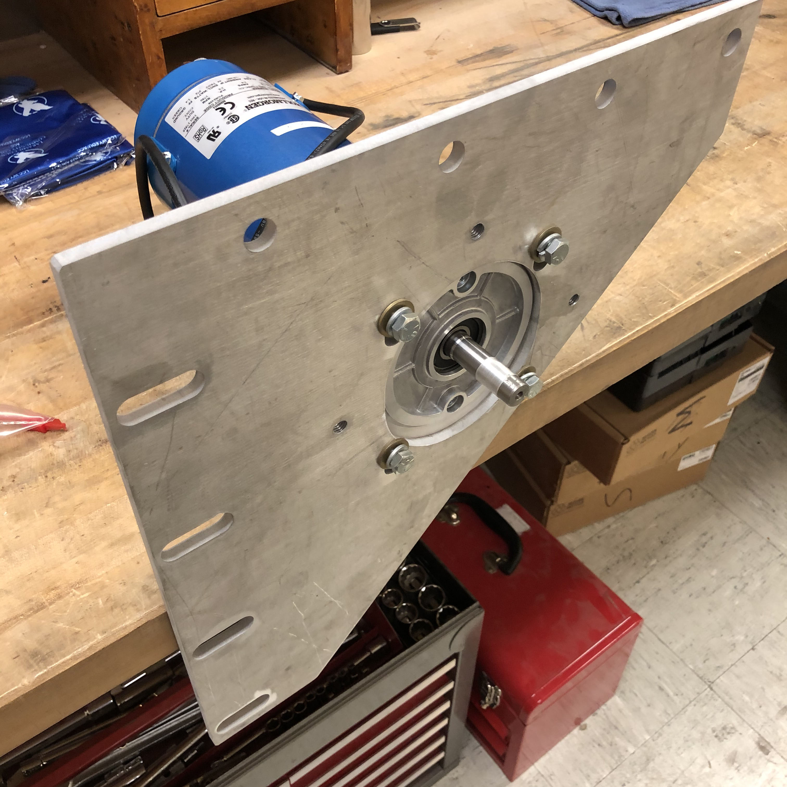 C-Face type Motor Mount plate-Continuous Coal Extraction Pilot Plant project